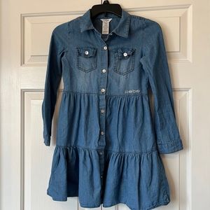 Bebe girls denim dress